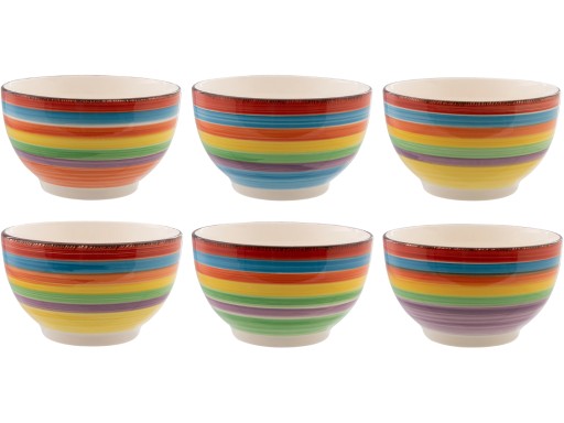 Ceramiczny TALERZ DO ZUPY miska 500 ml Seria MEXICO - komplet 6 sztuk