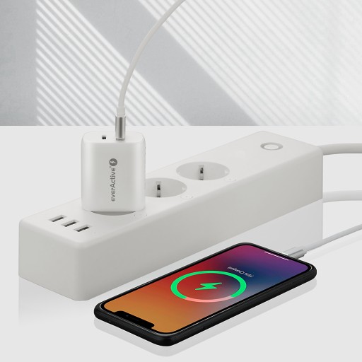 Мощное зарядное устройство FAST USB Блок питания USB-C PD QC PPS everActive 25 Вт