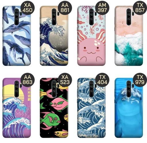 ETUI DO XIAOMI REDMI NOTE 8 PRO WZORY MORZE FALE WODA AQUA OBUDOWA CASE