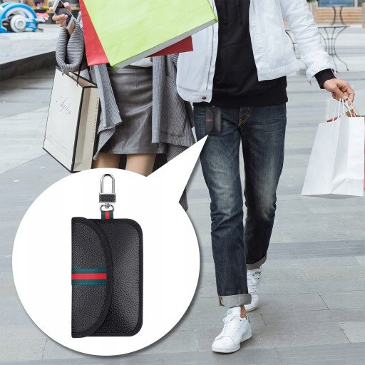 ЗАЩИТНЫЙ КОЖАНЫЙ ЧЕХОЛ ДЛЯ БЕЗКЛЮЧЕВЫХ RFID-КЛЮЧЕЙ 2 шт.
