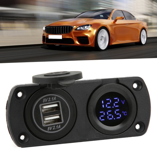 Автомобильное зарядное устройство USB 9 см.