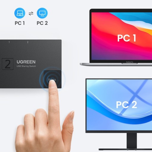 UGREEN SWITCH АДАПТЕР ПЕРЕКЛЮЧАТЕЛЬ 2x USB 3.0, ДВУНАПРАВЛЕННЫЙ