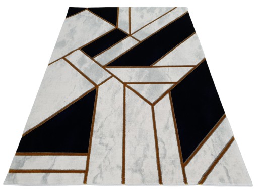 Dywan EMERALD GEO MARMUR granatowy złoty 200x290