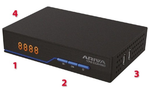 Ferguson Ariva 175 Комбинированный тюнер DVB-T2 Цифровой ТВ-кабель Спутниковый DVB-C