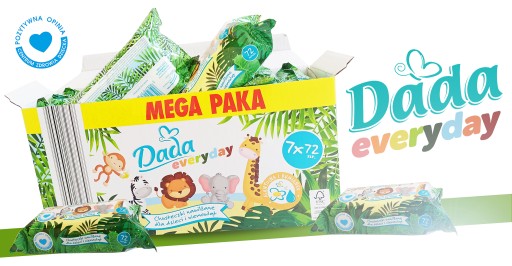 ВЛАЖНЫЕ САЛФЕТКИ DADA EVERYDAY 1512шт 21х72