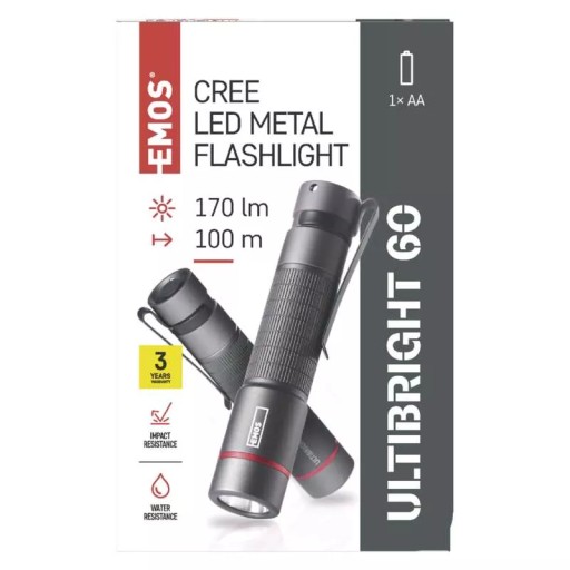 Latarka CREE LED Ultibright 60, 170lm, 1xAA P3160