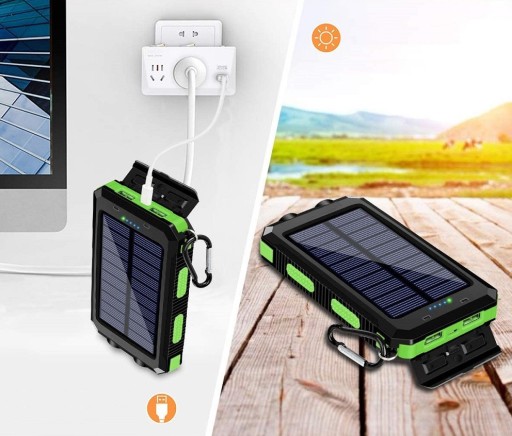 POWERBANK 20000 мАч СОЛНЕЧНЫЙ УНИВЕРСАЛЬНЫЙ ФОНАРЬ