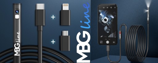 ИНСПЕКЦИОННАЯ КАМЕРА DUO ЭНДОСКОП ДВЕ КАМЕРЫ 2M 7LED 2xFHD WIFI для iPhone