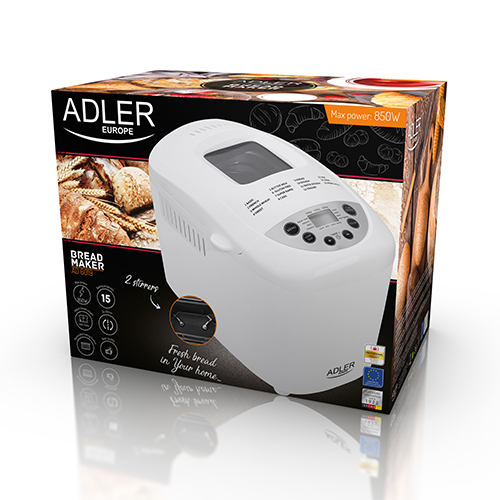 ХЛЕБОПЕЧНАЯ МАШИНА 850ВТ 15 ПРОГРАММ ADLER