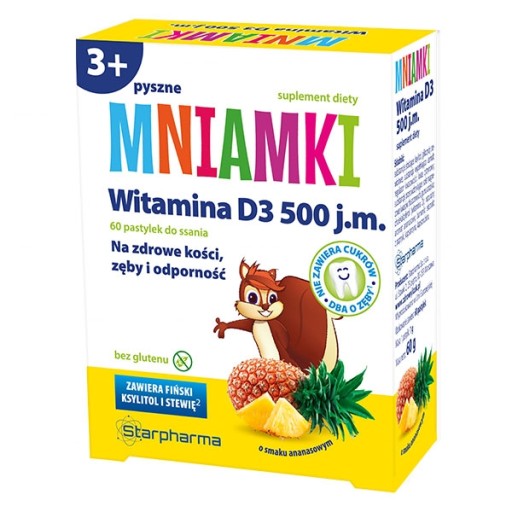Старфарма Мнямки Витамин D3 60 таблеток