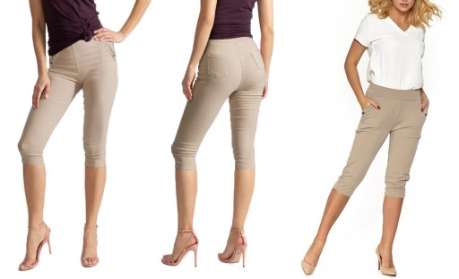 SPODNIE krókie RYBACZKI jeans j.szary 322 36 S