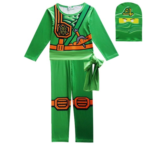 НАРЯДЫ КОСТЮМЫ НИНДЗЯ КАРТЫ LEGO NINJAGO Зеленый