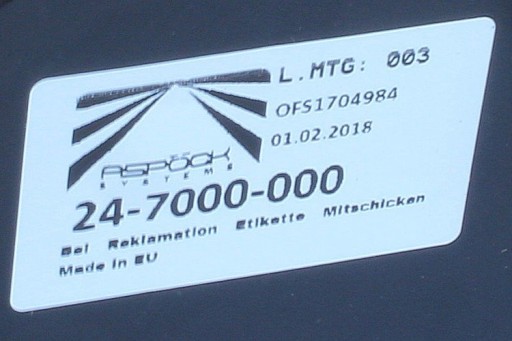 Фонарь задний левый прицеп Multipoint II Aspock