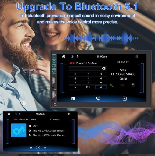 Автомобильное радио Carplay L3-G ESLCLO с Bluetooth