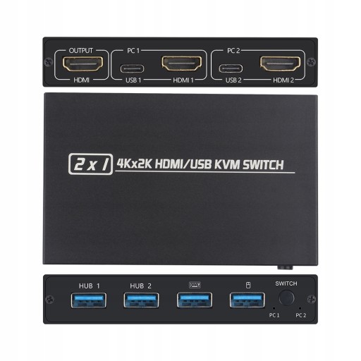 AIMOS AM-KVM 201CL HDMI/USB KVM-переключатель