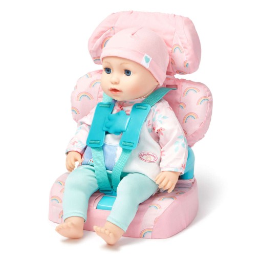 АВТОКРЕСЛО ДЛЯ КУКЛ БЕБИ HUGGLES + НОВОРОЖДЕННАЯ КУКЛА 30 СМ