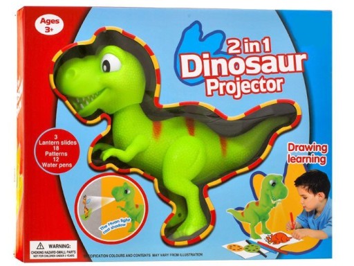 Проектор динозавра T-rex + ручки TA0048
