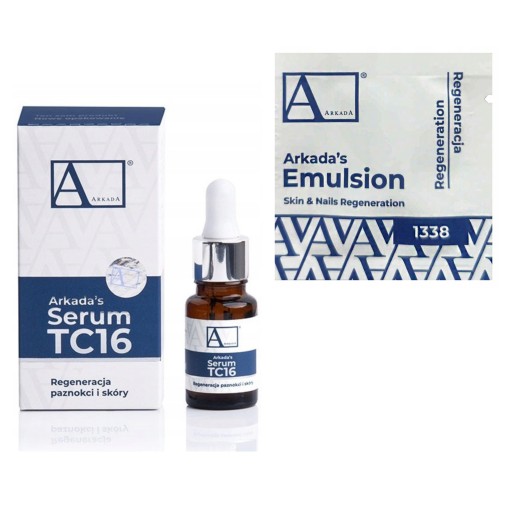 Arkada TC16 11 ml. serum + Odżywka Do Skórek i Paznokci Dłoni Próbka 3 ml.