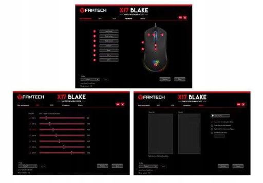 Игровая мышь FANTECH X17 10000 DPI RGB Esport
