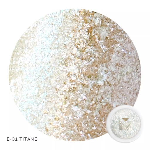E- 01 Titane | Foliowy pigment kosmetyczny | 2ml