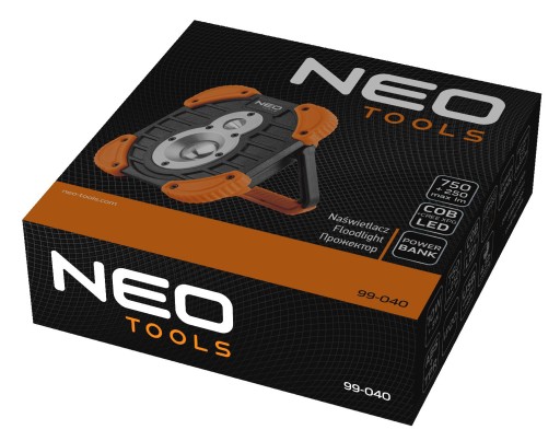 NEO АККУМУЛЯТОРНАЯ МАСТЕРСКАЯ ЛАМПА COB+CREE 1000 лм 99-040