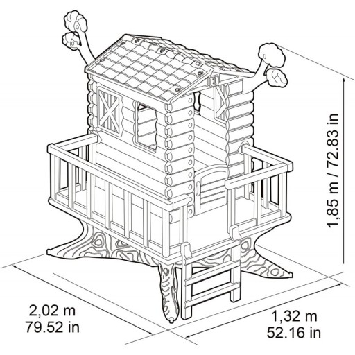 FEBER Garden Tree House для детей Домик на дереве