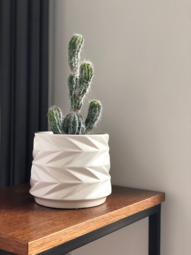 Osłonka Doniczka Ceramiczna Barcelona 15x13 cm czarna