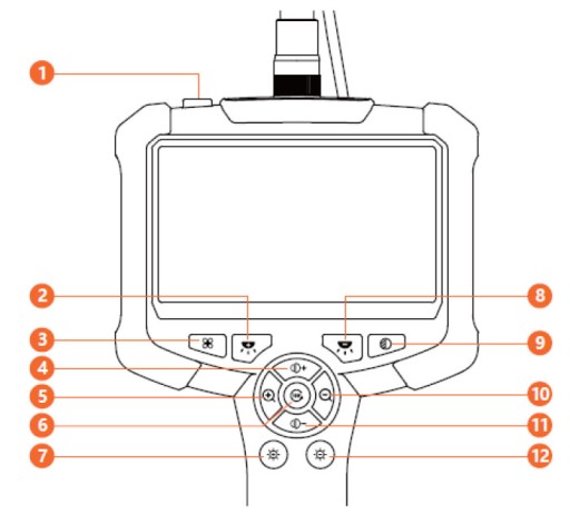 Kamera INSPEKCYJNA WARSZTATOWA ENDOSKOP 5M FULL HD LCD IPS do RUR SILNIKA