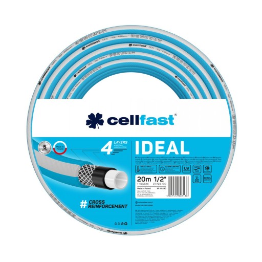 КОМПЛЕКТ CELLFAST ALUPLUS ПОДСТАВКА + САДОВЫЙ ШЛАНГ 27 БАР ИДЕАЛЬНЫЙ 1/2