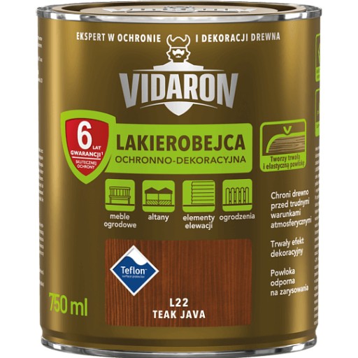 VIDARON Lakierobejca L22 teak java 0,75L