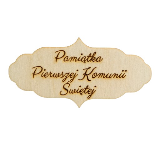 Tabliczka z napisem pamiątka komunii click it 12cm
