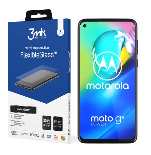Гибкое стекло 3MK для Motorola Moto G8 Power