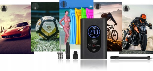 ЭЛЕКТРИЧЕСКИЙ НАСОС ДЛЯ АВТОМОБИЛЬНОГО ВЕЛОСИПЕДА POWERBANK