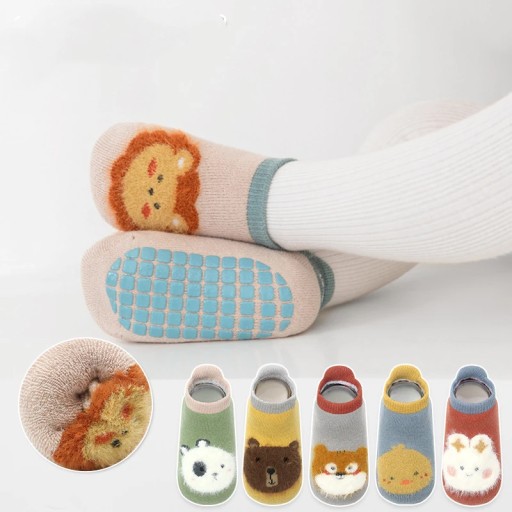 Детские носки противоскользящие ножки THICK COTTON махровые ABS 80-86-92