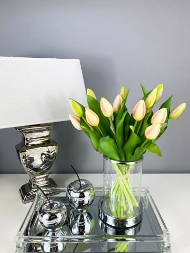 BUKIET TULIPANÓW 7 TULIPANY GUMOWANE MALINOWY RÓŻ