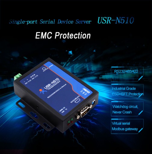 Преобразователь RS232 RS485 RS422 в Eth USR N510-H7