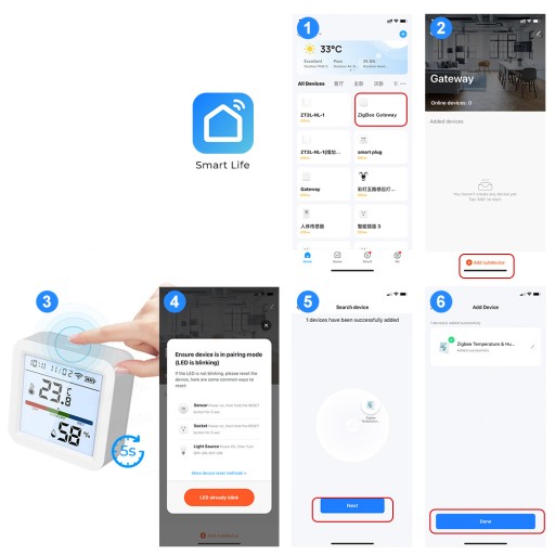TUYA HIGRO WIFI Датчик ТЕМПЕРАТУРЫ И ВЛАЖНОСТИ