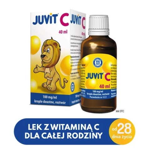 JUVIT C витамин С капли для детей 40 мл