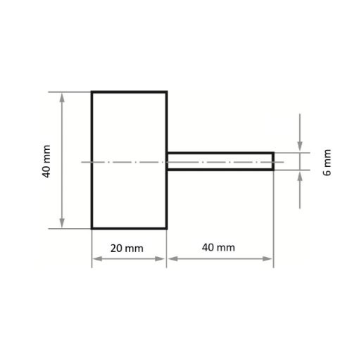 Ściernica trzpieniowa włóknina 40x20x6 P280 drobna