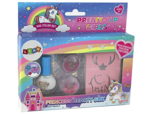 Beauty Set Лак для ногтей Свободные блестящие трафареты