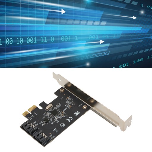 КАРТА АДАПТЕРА PCI-E TO 2X SATA 3.0 SERIAL ATA