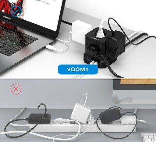 БЛОК ИСТОЧНИКА ПИТАНИЯ, ЗАЩИТНАЯ НАСТРОЙКА 9 в 1, 5 РАЗЪЕМОВ + 4 ПОРТА USB