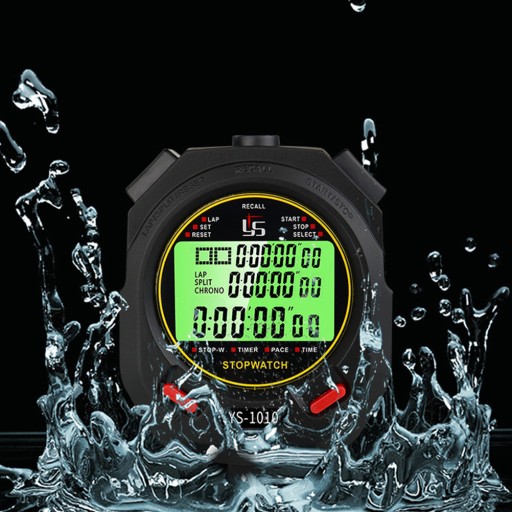 Секундомер Электронные спортивные часы Водонепроницаемые