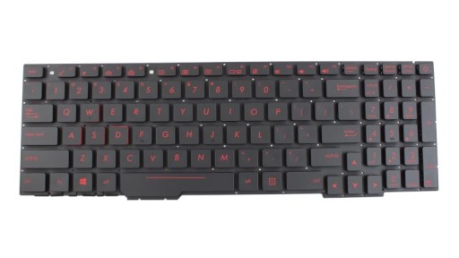 КЛАВИАТУРА ДЛЯ ASUS FX53VD FX553VD FX753VD СВЕТОДИОД КРАСНЫЙ