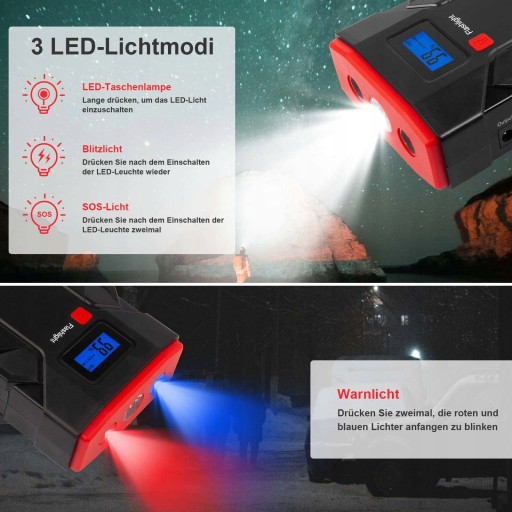 ŁADOWARKA SAMOCHODOWA ŁADOWARKA POWER BANK KOMPAS ROZRUSZNIK SKOKOWY