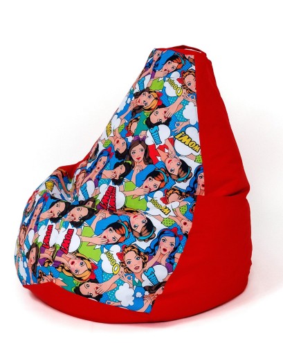 Пуф GoGift PEAR 105x80 см, разноцветный