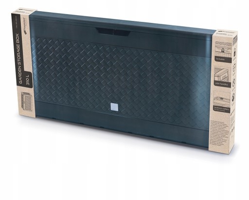 Садовый ящик 310л антрацит Prosperplast Boxe Matuba