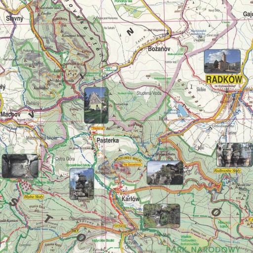 Карта местности Клодзко для активных людей 1:50 000