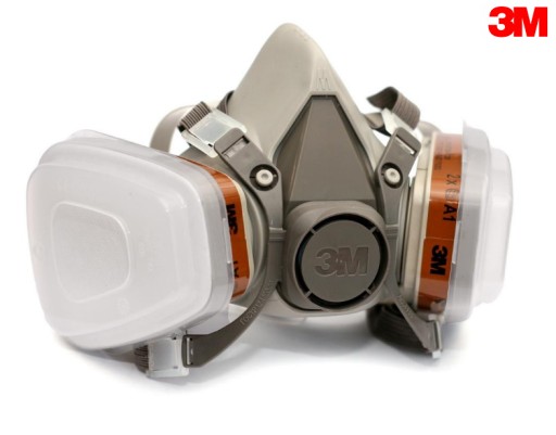 ПОЛУМАСКА PAINT MASK 3M 6200 НАБОР ПОЛНАЯ АНТИВЫЛЕВАЯ ОРИГИНАЛ