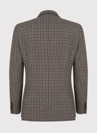 Куртка мужская шерстяная, коричневая, Slim Fit Pako Lorente, размер. 50/182